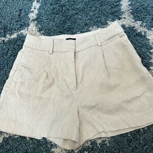 Express Cream High Waist Women's Shorts